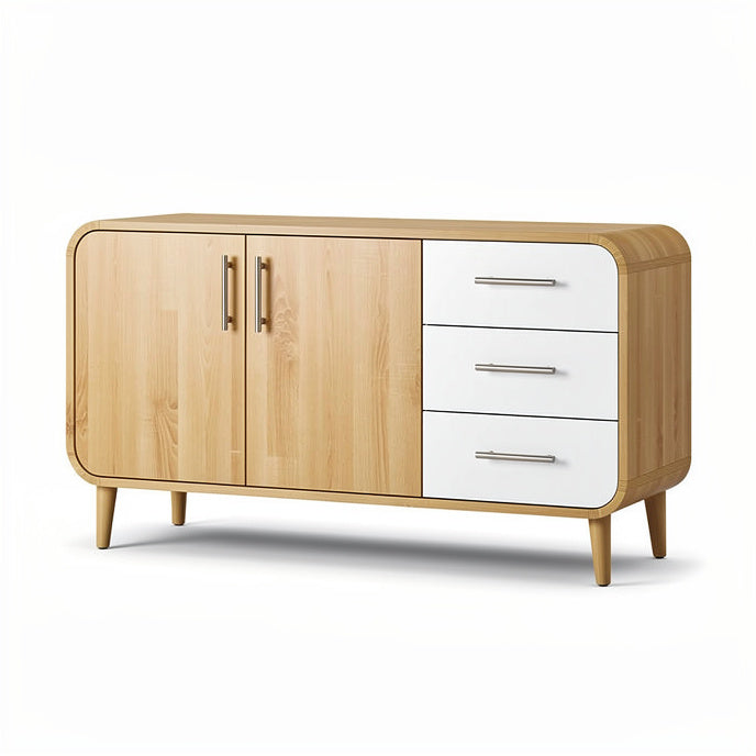 **Modern Wooden Sideboard with Sleek Design and Storage Options**