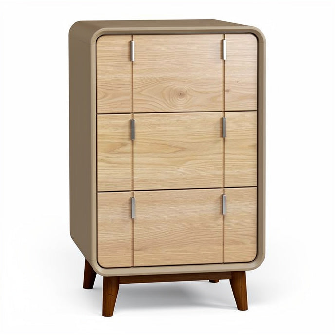 **Modern Wooden Storage Cabinet with Minimalist Design**